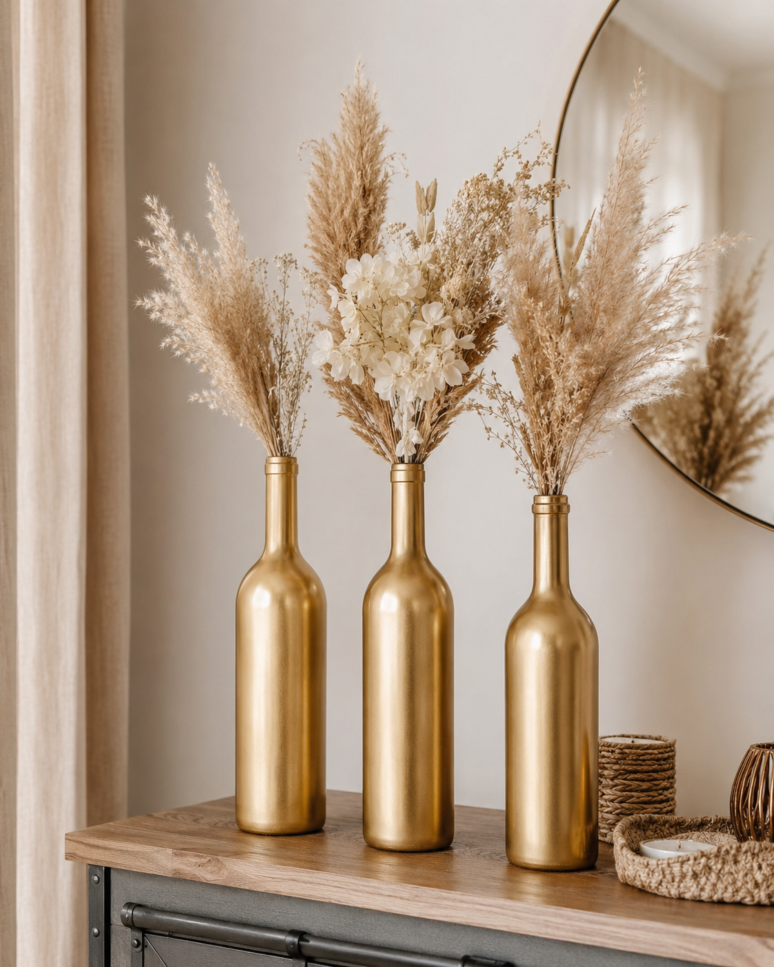 Idées de décoration avec des bouteilles dorées faciles et élégantes Idées de décoration avec des bouteilles dorées faciles et élégantes idees de decoration avec des bouteilles dorees 6