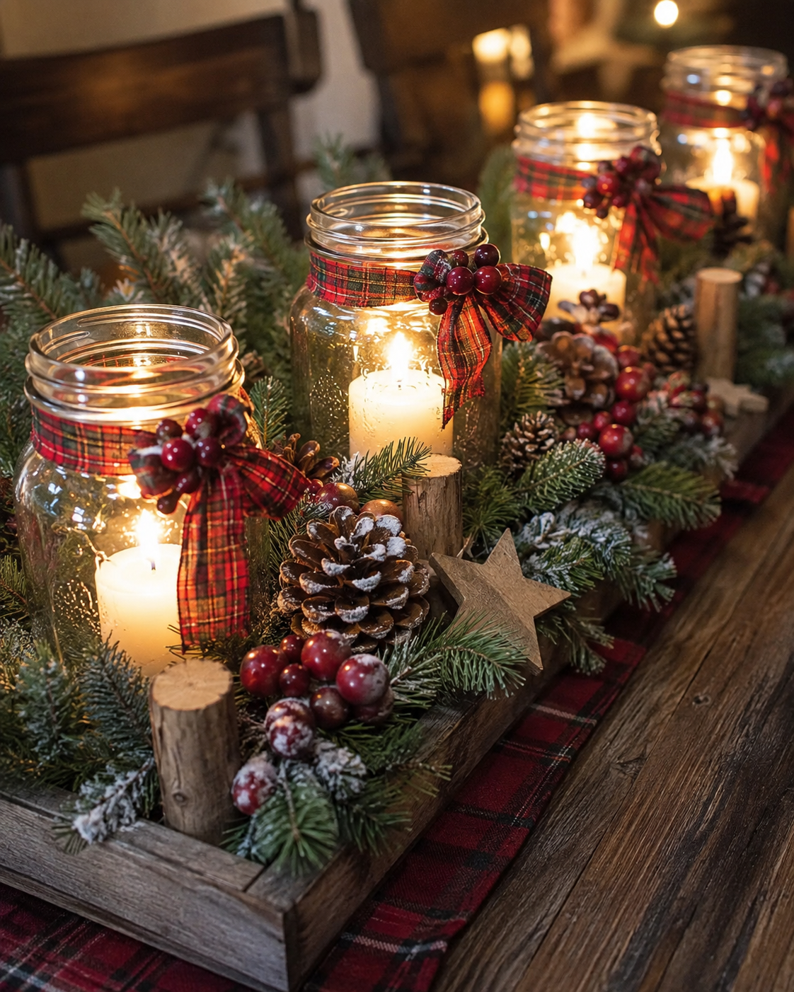 Magnifiques centres de table de Noël avec des bougies : Idées élégantes Magnifiques centres de table de Noël avec des bougies : Idées élégantes magnifiques centres de table de noel avec des bougies 1
