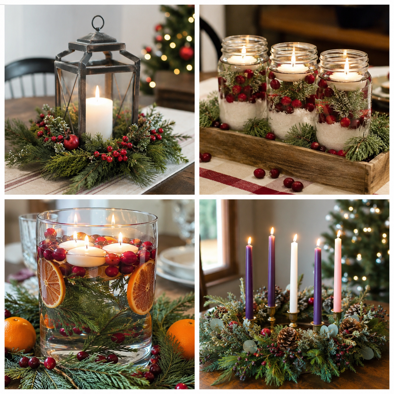 Magnifiques centres de table de Noël avec des bougies : Idées élégantes Magnifiques centres de table de Noël avec des bougies : Idées élégantes magnifiques centres de table de noel avec des bougies 7