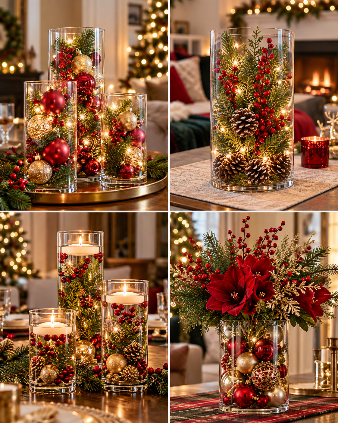Décorations de Noël spectaculaires dans des récipients en verre Décorations de Noël spectaculaires dans des récipients en verre decorations de noel spectaculaires dans des recipients en verre 2