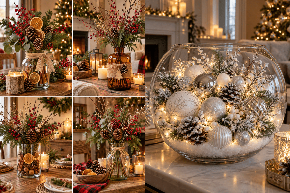 Décorations de Noël spectaculaires dans des récipients en verre Décorations de Noël spectaculaires dans des récipients en verre decorations de noel spectaculaires dans des recipients en verre 6